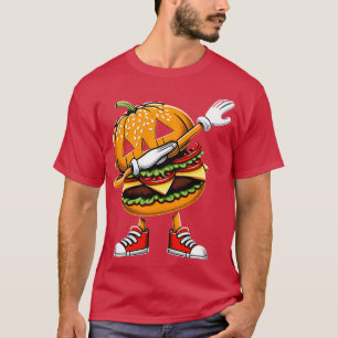 Dabbing Dancing Burger Grappig Hamburger Food Food T-shirt