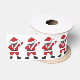 Dabbing Dancing Santa Satijnen Lint