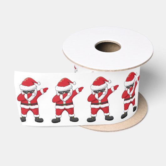 Dabbing Dancing Santa Satijnen Lint (Spoel)