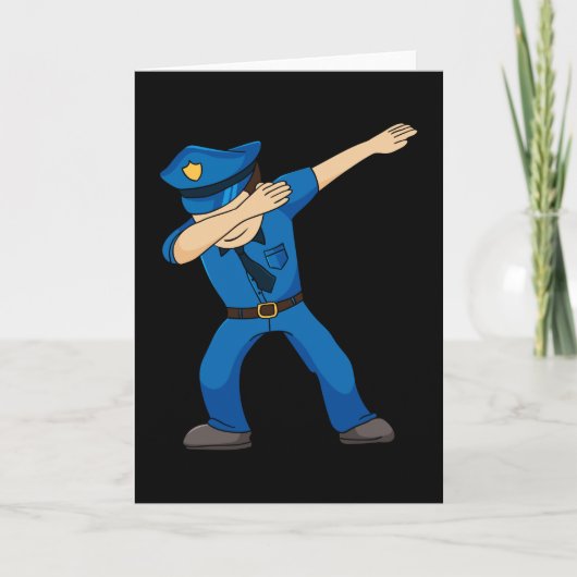Dabbing-danspolitieman Kaart (Voorkant)
