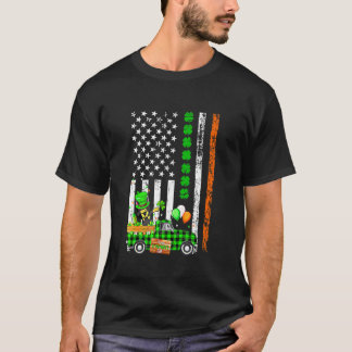 Dabbing Dobermann Hond Klaver VS Vlag St. Patrick' T-shirt