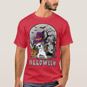 Dabbing Dog Halloween Border Collie Dab Pet Witch T-shirt