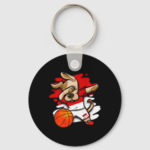 Dabbing Dog Indonesië Sketll Fans Jersey Indonesië Sleutelhanger