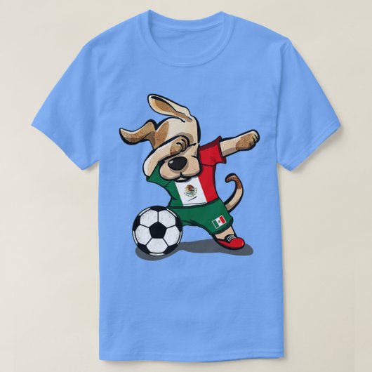 Dabbing Dog Mexico Soccer Fans Jersey Mexican Foot T-shirt (Design voorkant)