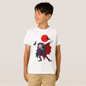 Dabbing Dracula Vampire Halloween Count Dabula Gif T-shirt (Voorkant volledig)