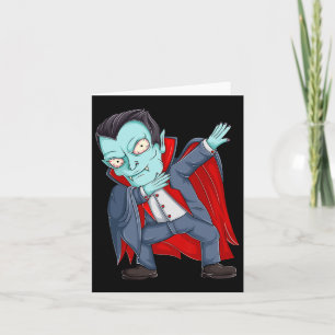 Dabbing Dracula Vampire Shirten Peuter Halloween B Kaart