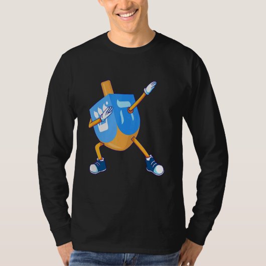 Dabbing Dreidel Funny hanukkah Chanokah for Kids G T-shirt (Voorkant)