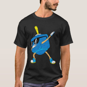 Dabbing Dreidel Hanukkah Dancing Chanoeka Peuter T-shirt