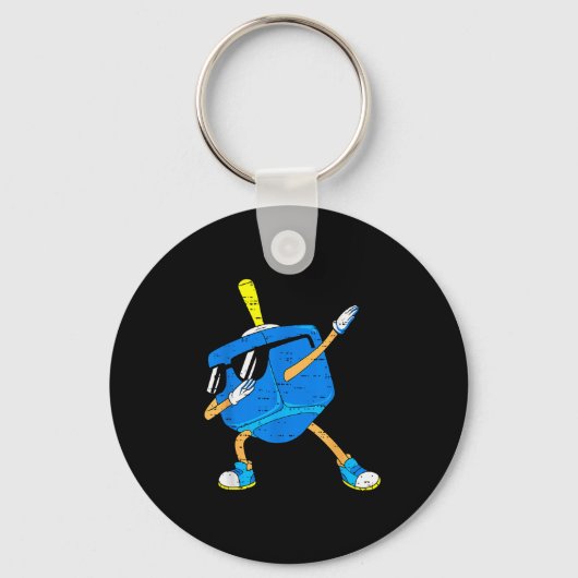Dabbing Dreidel Hanukkah Dancing Chanukah Toddler  Sleutelhanger (Voorkant)