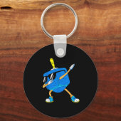 Dabbing Dreidel Hanukkah Dancing Chanukah Toddler  Sleutelhanger (Voorkant)
