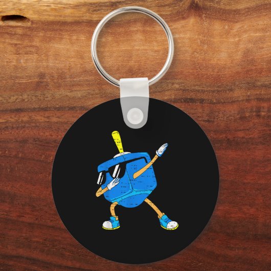 Dabbing Dreidel Hanukkah Dancing Chanukah Toddler  Sleutelhanger (Voorkant)