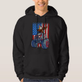Dabbing Eagle Monster Truck 4 juli jongens Ameri Hoodie (Voorkant)