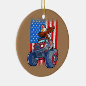 Dabbing Eagle Monster Truck 4 juli jongens Keramisch Ornament (Rechts)