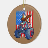 Dabbing Eagle Monster Truck 4 juli jongens Keramisch Ornament (Links)