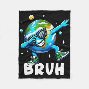 Dabbing Earth Day 2025 Bruh Funny Meme Gezegde Kin Fleece Deken