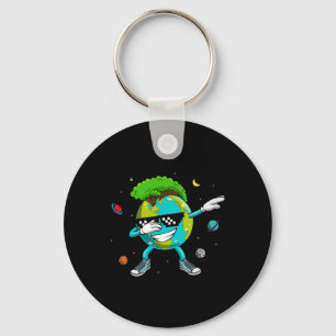 Dabbing Earth Recycling Conversation Space Science Sleutelhanger