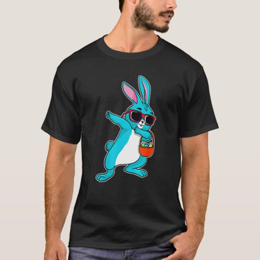 Dabbing Easter Bunny Boy Dab Easter Day Basket Stu T-shirt (Voorkant)