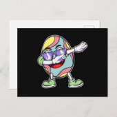 Dabbing Easter Bunny Egg Basket Kinder boys Briefkaart (Voorkant / Achterkant)