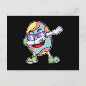 Dabbing Easter Bunny Egg Basket Kinder boys Briefkaart (Voorkant)