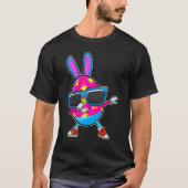 Dabbing Easter Bunny Egg Hunt Eggs Dab Dance Kinde T-shirt (Voorkant)