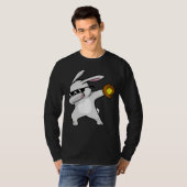Dabbing Easter Bunny Kids Softball Dab Dance T-shirt (Voorkant volledig)