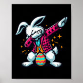 Dabbing Easter Bunny Poster (Voorkant)