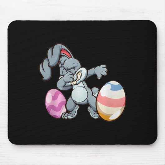 Dabbing Easter Bunny Premium Tri-blend Muismat (Voorkant)