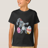 Dabbing Easter Bunny Premium Tri-blend  T-shirt (Voorkant)