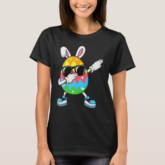 Dabbing Easter Egg for Boys Girls Kids Happy Easte T-shirt (Voorkant)