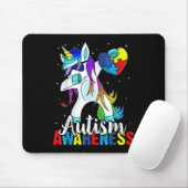 Dabbing Eenhoorn Autisme Awareness Kinder Meisjes  Muismat (Met muis)