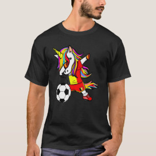 Dabbing Eenhoorn België Football Belgische Vlag SO T-shirt