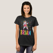 Dabbing Eenhoorn Brian T-shirt (Voorkant volledig)