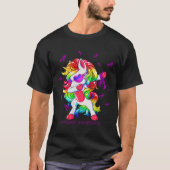 Dabbing Eenhoorn Epilepsie Bewustzijn Lint Gifts T-shirt (Voorkant)
