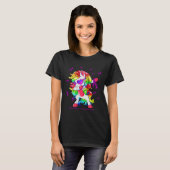 Dabbing Eenhoorn Epilepsie Bewustzijn Lint Gifts T-shirt (Voorkant volledig)