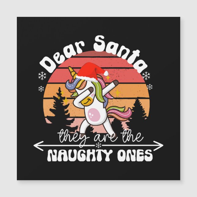 Dabbing Eenhoorn Grappig Kerstmis (Voorkant)
