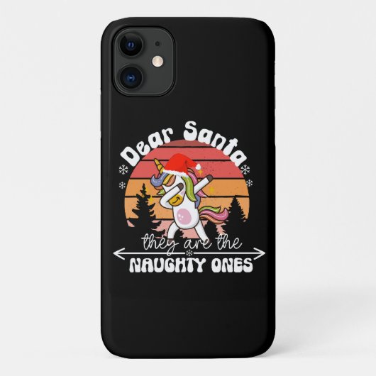 Dabbing Eenhoorn Grappig Kerstmis Case-Mate iPhone Case (Achterkant)