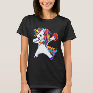 Dabbing Eenhoorn Grappige Vliegende Disc Golf Spel T-shirt