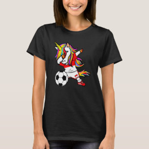 Dabbing Eenhoorn Indonesië Football Indonesische F T-shirt