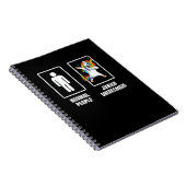 Dabbing eenhoorn Kinder junior bruidsmeisje bruilo Notitieboek (Rechterzijde)