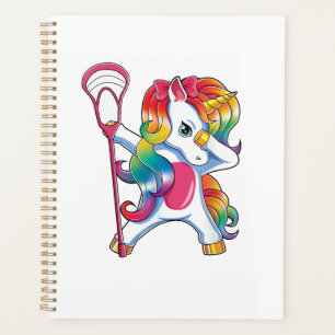 Dabbing Eenhoorn Lacrosse Grappige Lax Speler T-Sh Planner