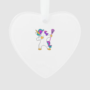 Dabbing Eenhoorn Lacrosse LAX-shirt Grappige Tee-c Ornament