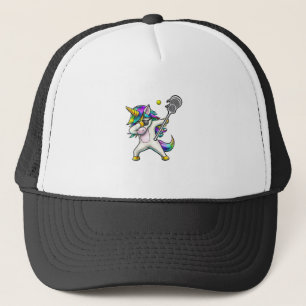 Dabbing Eenhoorn Lacrosse Shirt Kinderen Eenhoorn Trucker Pet