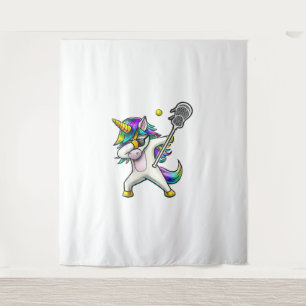 Dabbing Eenhoorn Lacrosse Shirt Kinderen Eenhoorn Wandkleed