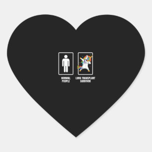 Dabbing Eenhoorn Longtransplantatie Overlevende Or Hart Sticker