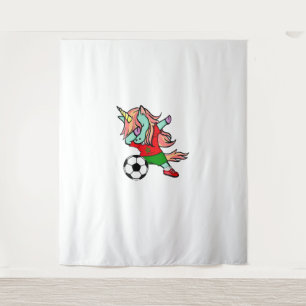 Dabbing Eenhoorn Oktoberfest Dirndl Beierse Kostuu Wandkleed