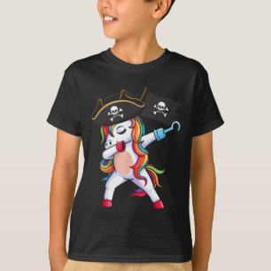 Dabbing Eenhoorn Pirate Girls Kinder Grappige Hall T-shirt