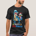 Dabbing Eenhoorn Rijden Menorasaurus Chrismukkah T-shirt<br><div class="desc">Dabbing Eenhoorn Rijden Menorasaurus Chrismukkah.</div>