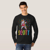 Dabbing Eenhoorn Scott T-shirt (Voorkant volledig)