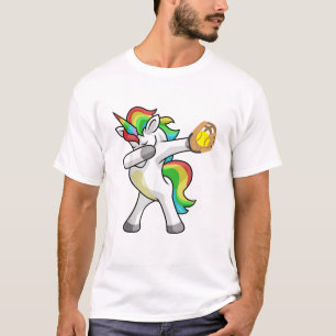 Dabbing Eenhoorn Softbal Speler Grappige Dab Dans  T-shirt