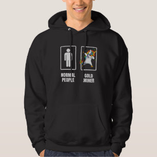 Dabbing Eenhoorn Steenkool Goud Diamant Edelstenen Hoodie
